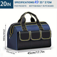 Nueva Bolsa De Herramientas Eléctricas 14in/20in En Tela De Oxford 1680D Resistente Al Desgaste Con Múltiples Bolsillos Y Capacidad De Almacenamiento Alta Impermeable - details 4