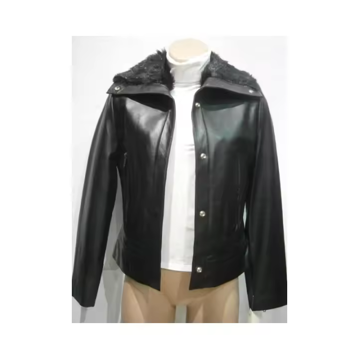 BANHOF: CAZADORA MUJER CON BROCHES DE PRESION 3Z002-NEGRA - 1