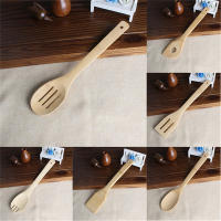 Set De Utensilios De Cocina 6 Piezas Antiadherente Con Mango De Madera Cuchara De Sopa Espátula Cuchara De Arroz Shovel Conjunto De Cocina Ecológico - details 6