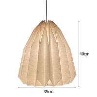 Sombrilla De Ceilin Origami 1PC Cubierta De Lámpara Colgante Estilo Nórdico Calabaza Ajo Cintura Diamante Luz Colgante Cord Fixture Para El Hogar - details 9