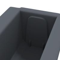 vidaXL Jardineras para europalés (12 uidades) PP gris 36x13,5x9,5 cm - details 6