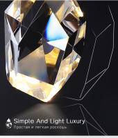 Lámpara Colgante De Cristal K9 Lujo Para Comedor Y Sala De Estar Luz LED Decorativa Para Dormitorio Café Bar 2 Años De Garantía - details 6
