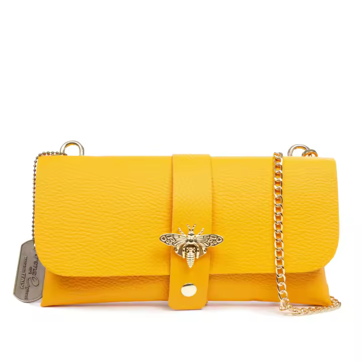 FIRENZE ARTEGIANI Amaseno bolso bandolera mujer. Piel auténtica Dollaro. Fabricado en Italia 23x5,5x12 Cm. - 1