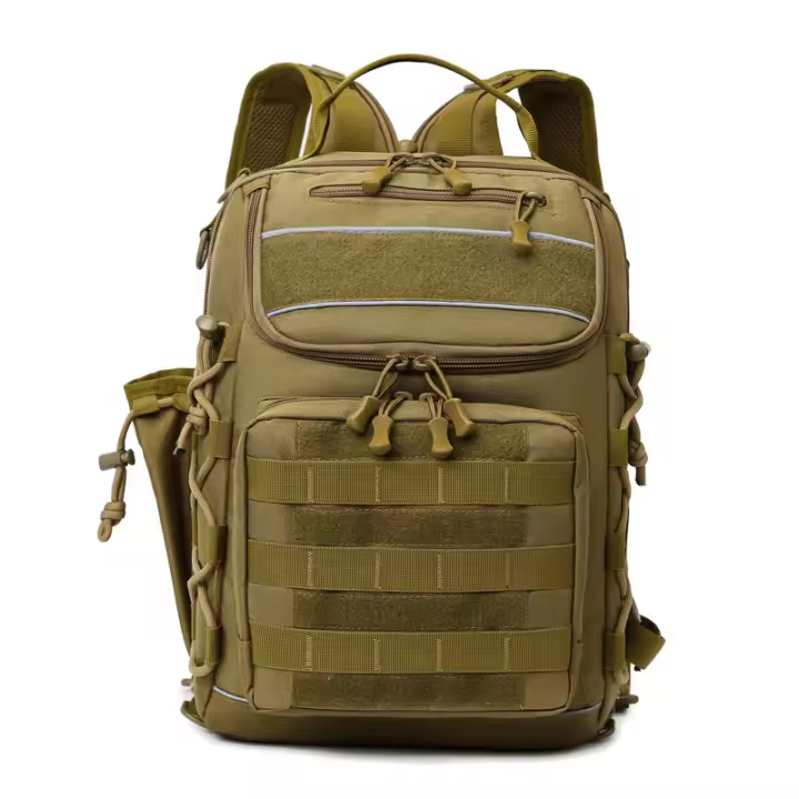 Mochila De Camping Y Pesca Para Hombres Mochila De Deportes Al Aire Libre Mochila De Trekk Ing Y Senderismo Bolsa De Mano Para Viajes Con Diseño Multibolsillo Y Correa De Hombro - 1