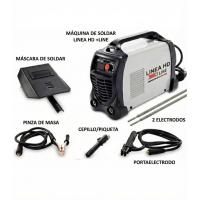 Linea Hd Soldador Inverter PROFESIONAL 300A - 15 KVA de Potencia Tecnologia IGBT Corriente Continua DC MMA Pantalla Incluye 2 Electrodos, Careta, Cepillo - Piqueta, Pinza Porta Electrodo Negativo - details 2