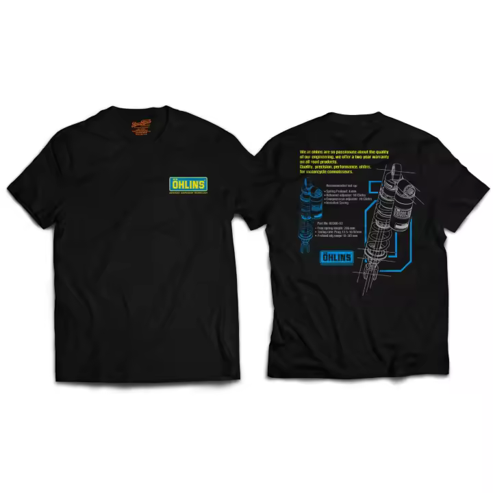 Camiseta Premium RACEROOM OHLINS JDM Drift, 100% Algodón, S M L XL XXL 3XL 4XL - 1