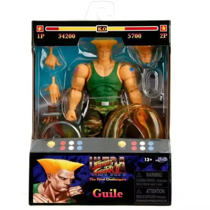 Figura Guile 15cm – Street Fighter II The Final Challengers | Jada Toys Oficial - 1