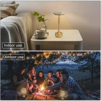 Lámpara De Mesa Recargable Sin Cable Para Dormitorio Lámpara De Tocar USB-C Creativa Para Camping Y Escritorio Luz LED Dimmable - details 8