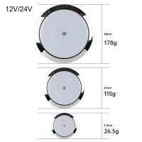 Lámpara De Techo LED Táctil Ultrafina Para RV Caravana Barco Yate Camping Coche 12V/24V Luz De Leche Redonda Para Lectura - details 0
