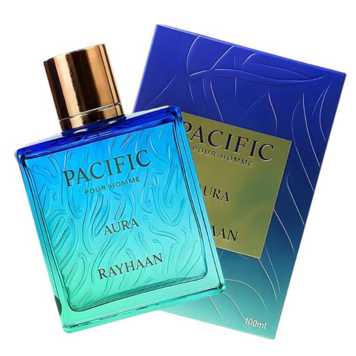 Pacific Pour Homme - Aura Rayhaan Eau de Parfum masculino fresco y elegante para uso diario, frasco 100 ml con… — oferta en Miravia