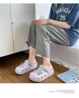 Sandalias De Moda Para Mujer Impermeables Verano Slides Con Suela Suave Zapatillas De Jardín Internas Y Externas Antideslizantes - details 10