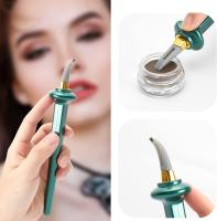 Herramientas de guía para delineadores de ojos, pinceles de silicona reutilizables, pinceles delineadores de ojos a prueba de agua, pinceles para sombras de ojos para manos temblorosas, instrumentos de maquillaje para principiantes - details 1
