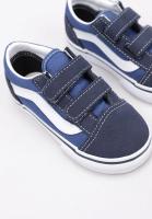 Vans OLD SKOOL V Zapatilla Deportiva Velcro Bebé - niño (hasta la talla 30) Azul - details 2