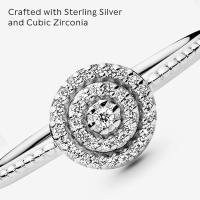 PANDORA Anillo de mujer con circonita 925, plata 190986CZ，Viene con embalaje de caja de regalo original. - details 2