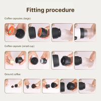 Máquina de café portátil 3 en 1 para el hogar y el coche, máquina de café eléctrica sin cable, funciona con cápsula y café de tierra, 20 bares, mini cafetera fría y caliente con taza de 150 ml - details 6
