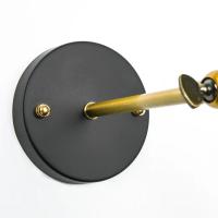 Lámpara De Pared Individual Estilo Industrial Retro Para Dormitorio Sala De Estar Estudio Pasillo Escalera E27 Sin Bombilla Incluida Metal Negro - details 8