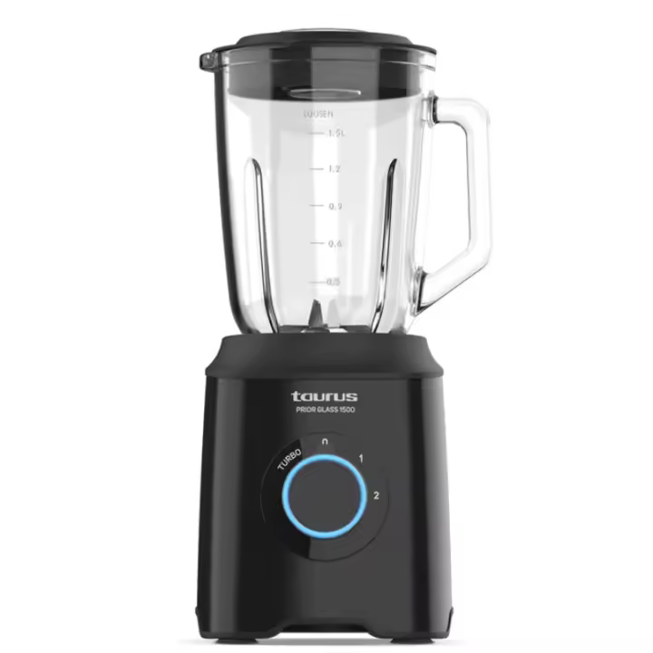 BATIDORA VASO TAURUS PRIOR GLASS 1500 912475000 1500W NEGRO - 1