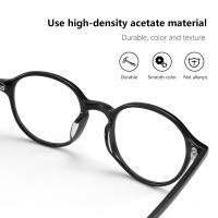 Gafas De Computadora Unisex Ultraligera De Acrílico Bloqueo De Luz Azul Estilo Óptico Moda Pantalla Circular Polímero De Carbono - details 7