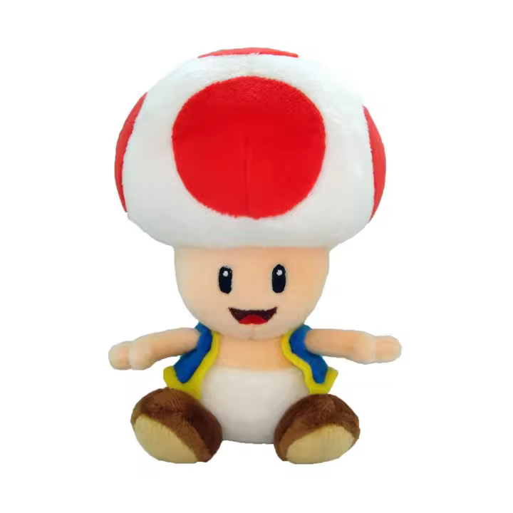 Peluche 20 Cm Toad Rojo Super Mario - 1