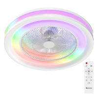 Ventilador de Techo con Luz OStarkDom 68W LED, Motor AC Silencioso, 3 Velocidades, Mando a Distancia, Función Verano/Invierno, IP20, 3 Años de Garantía - Blanco 55cm OstarkDom-leduni - details 7