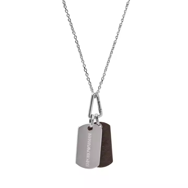 Emporio Armani STAINLESS STEEL，SILVER，DOG TAG EGS3133040 - 1
