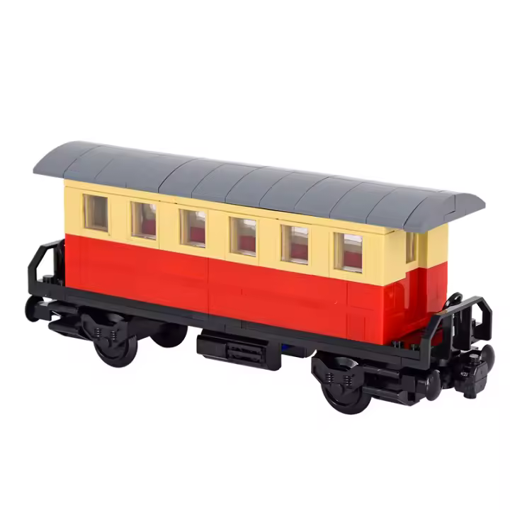 Bloques De Construcción MOC City Para Niños Carro De Pasajeros De Tren Base Creativa DIY Bloques De Alta Tecnología Juguetes Creativos - 1