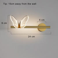 Lámpara De Pared LED Mariposa Para Iluminación Interior Decorativa Para Sala De Estar Y Dormitorio Luz Nocturna De Mesa - details 7