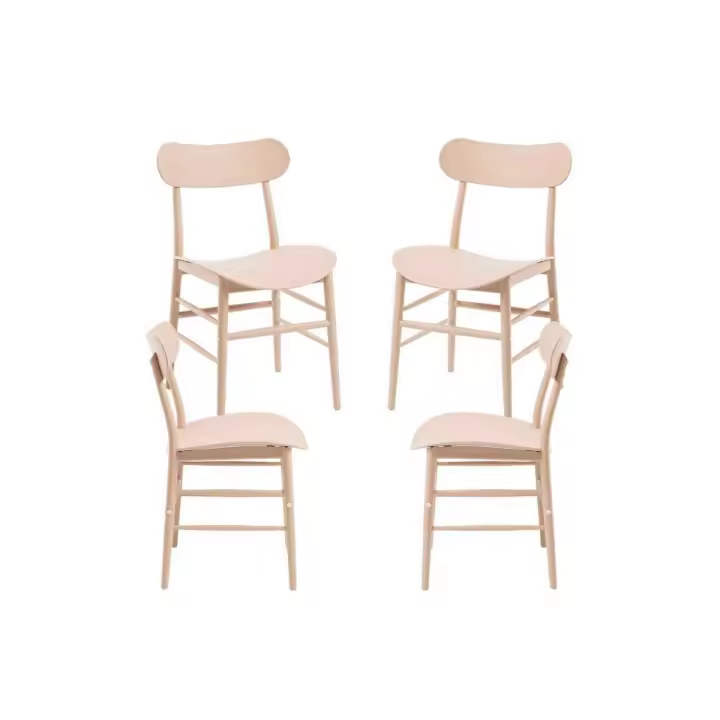 Pack 4 Sillas Teis - Beige - 1