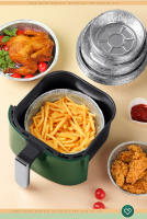 Caja De Aluminio Para Horno 50pcs Anti Aceite Con Almohadilla De Papel Para Air Fryer Asador BBQ Herramienta De Cocina No Adhiere - details 1