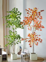 Árbol De Maple Artificial 70-140cm Hojas De Cola De Pollo De Seda Planta Japonesa Falsa Para Decoración De Jardín Y Habitaciones - details 12