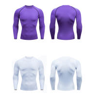 Camiseta De Gimnasio Para Hombre Dry Fit Alta Calidad MMA Fitness Running Compresión Transpirable Rashguard Primera Capa Deportiva - details 0