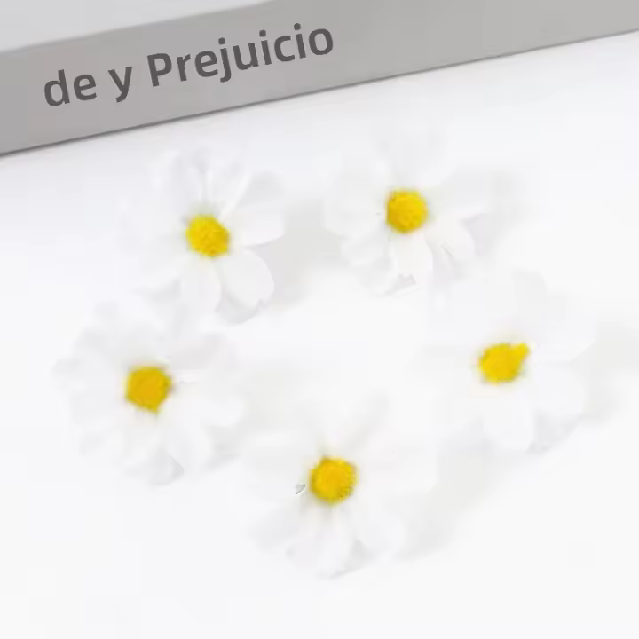 30/50Pcs Flores Artificiales Girasol En Seda Para Decoración De Fiesta Y Boda Diseño Floral Para Artesanía Y Decoración Del Hogar - 1