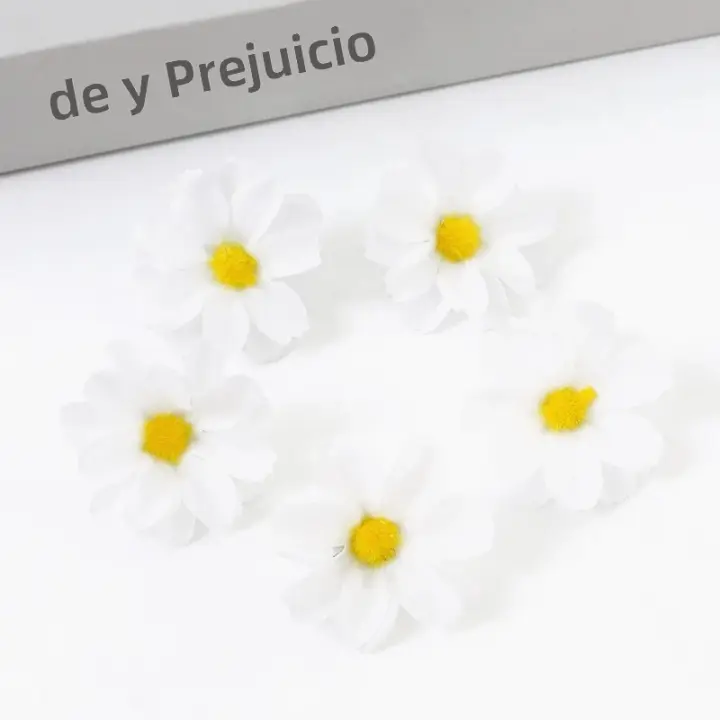30/50Pcs Flores Artificiales Girasol En Seda Para Decoración De Fiesta Y Boda Diseño Floral Para Artesanía Y Decoración Del Hogar - 1