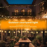 Lámpara Solar De Burbujas Moradas Cadena De Luces Exterior Impermeable LED Para Patio Fiesta Navidad Decoración Hogar - details 0