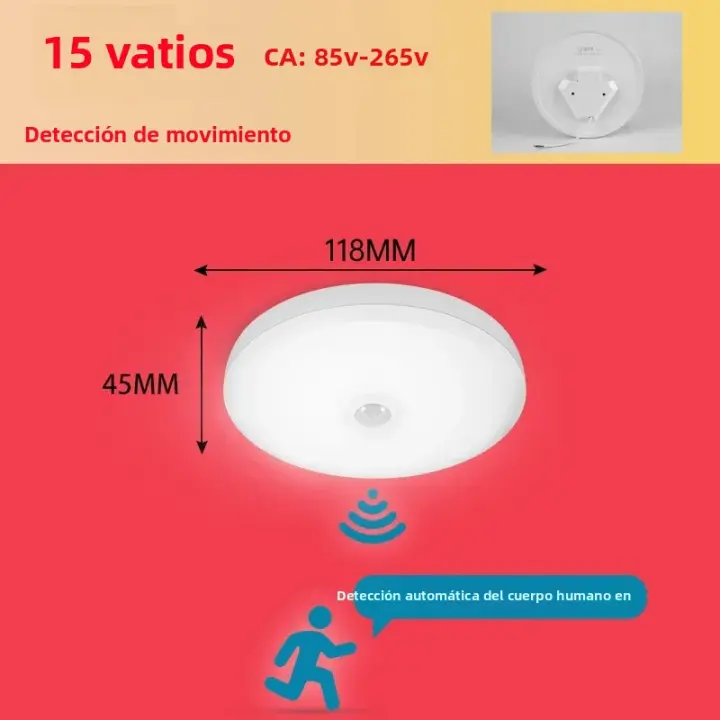 Lámpara De Techo LED Moderna 220V Para Decoración De Habitaciones Y Cocinas Iluminación Interior 15W 20W 30W 50W Color Blanco Frío 6500K/Warm White 3000K - 1