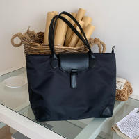 Bolso De Hombro Para Mujer 2025 Gran Tamaño De Nylon Con Cierre De Cremallera Bolso De Viaje De Lona Oxford Sencillo Y Moderno - details 0