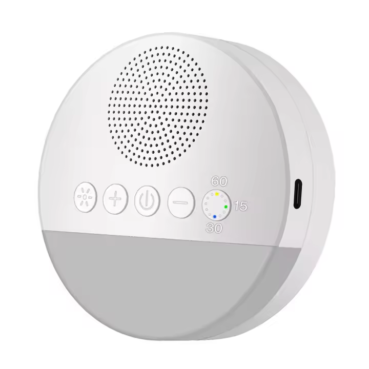 Ruido Blanco Para Dormir Ajustable Con 6 Sonidos Suaves Y Luz Nocturna Para Todas Las Edades Monitor De Sueño Para Bebés - 1