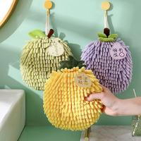 Toallas De Mano De Microfibra Chenille Para Cocina Y Baño Secado Rápido Absorbentes Con Anillas Para Colgar Técnica De Cepillado De Algodón - details 4