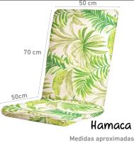 Cojín Funda Hamaca acolchada lona 120x50x6cm. Cojín Funda Tumbona acolchada lona 180x55x6cm. Cojines para Silla de jardín playa , Cojines de asientos . Colchoneta, Tumbona Sujeción con Goma elástica - details 0