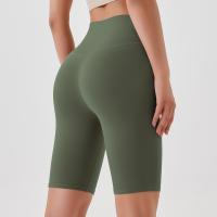 Shorts De Yoga Para Mujer Cintura Alta Transpirables Suaves Y Tensos Leggings De Gimnasio Cortos De Ciclismo Deportivos - details 51