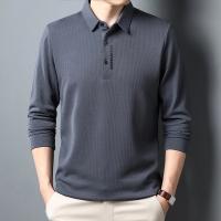 Camisa Polo De Manga Larga Para Hombre Con Estampado De Letras En Cuello Casual Top De Algodón Blends Anti-Shrink - details 13