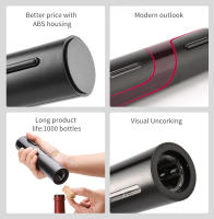 Abreventanas Eléctrico Automático Para Botella De Vino Con Cortador De Sellado Y Base Herramientas Para Cocina Bar Fiesta - details 2