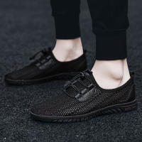 Zapatos Casuales Transpirables Para Hombre Verano Mocasines Deportivos Con Mesh Suela Suave Zapatos Planos Cómodos Para Negocios Y Uso Diario - details 9