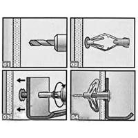 Anclaje De Tornillo De Plástico Para Tejido De Cepillo Puerta De Armario Anclaje De Expansión Para Muro Hueco Tubo De Plástico Accesorios De Anclaje De Avión - details 3