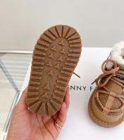 Botas De Nieve Para Niños 2024 Nuevas De Invierno Cuero Genuino Con Piel Suave Calientes Antideslizantes Moda Zapatos Para Bebés Niños Y Niñas 1-6 Años - details 12