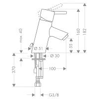 OUTLET Hansgrohe - Grifo Monomando de Lavabo con Inclinación Frontal Talis S con Acabado Cromado Ref - 32028000 - details 7