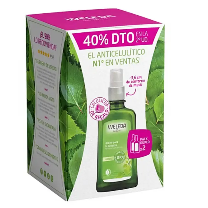 Weleda Aceite Anticelulítico Abedul 100 ml Duplo - 1