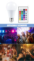 Bombilla LED RGB Inteligente Control Remoto Luz Cambiante De Color E27 5W 10W 15W Ajustable AC85-265V Para Dormitorio - details 14