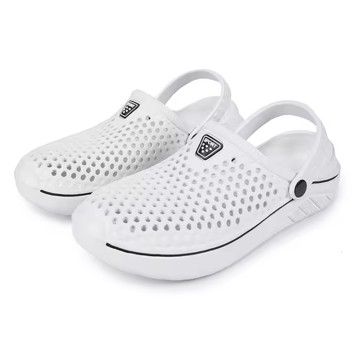 Zapatillas De Taconete Bajo Para Hombre Sandalias De Cierre Inyectado EVA Zapatos De Jardín Y Playa Para Verano Couplet - 1