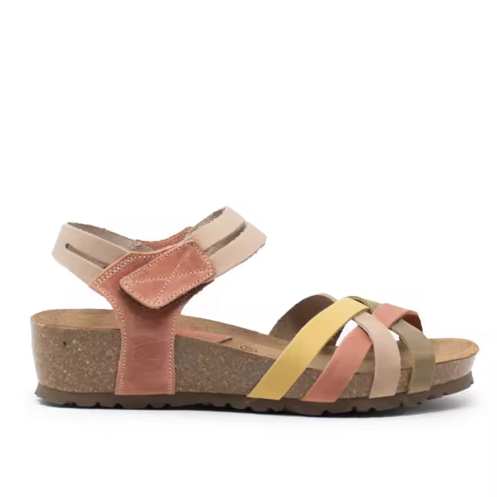 INTER-BIOS 5338 SALMON  35961 25V BIO TIRAS VELCRO SALMON-GRIS-KAKI-TEJA - 1